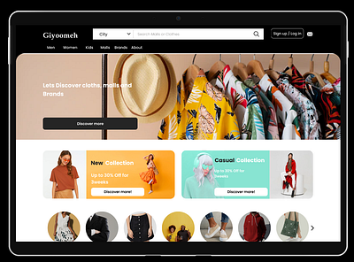 Giyoomeh - Cloth that shines you! cloth brand product design ui design web design