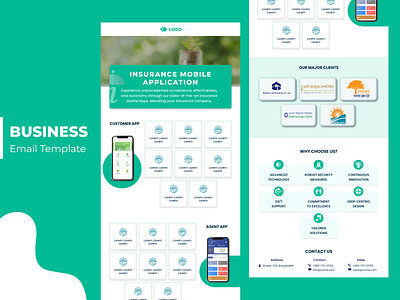 Email Template Design adobe illustrator adobe photoshop branding business email design email template figma graphic design illustration insurance email template logo ui ui design ui ux design vector