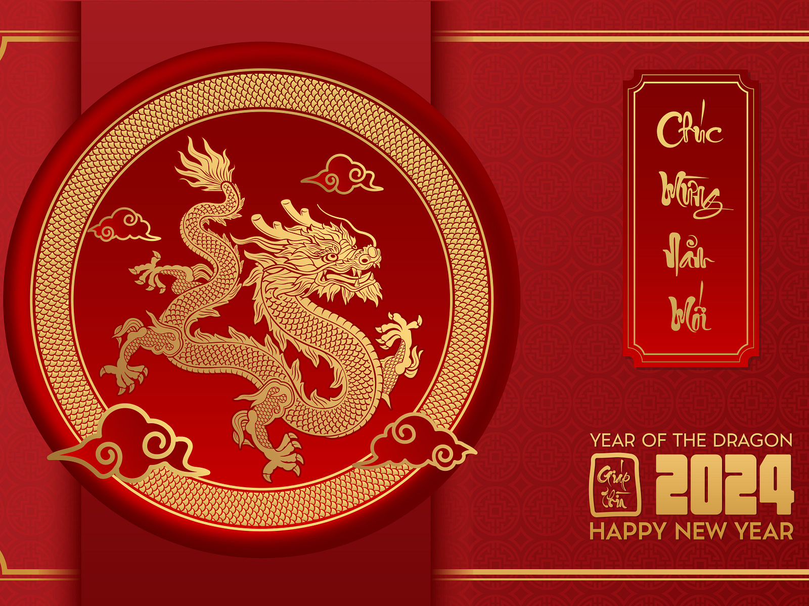 Happy Vietnamese new year. Year of the dragon 2024 by Mai Hai on Dribbble