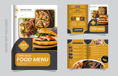 Food menu design banner design biofold menu brochure design] design food design food menu graphic design menu poster desin restaurant social media poster template