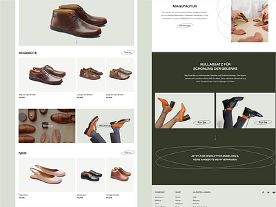 Zaqq Website clean design e commerce ecommerce green online shoes shop store ui ux webdesign website