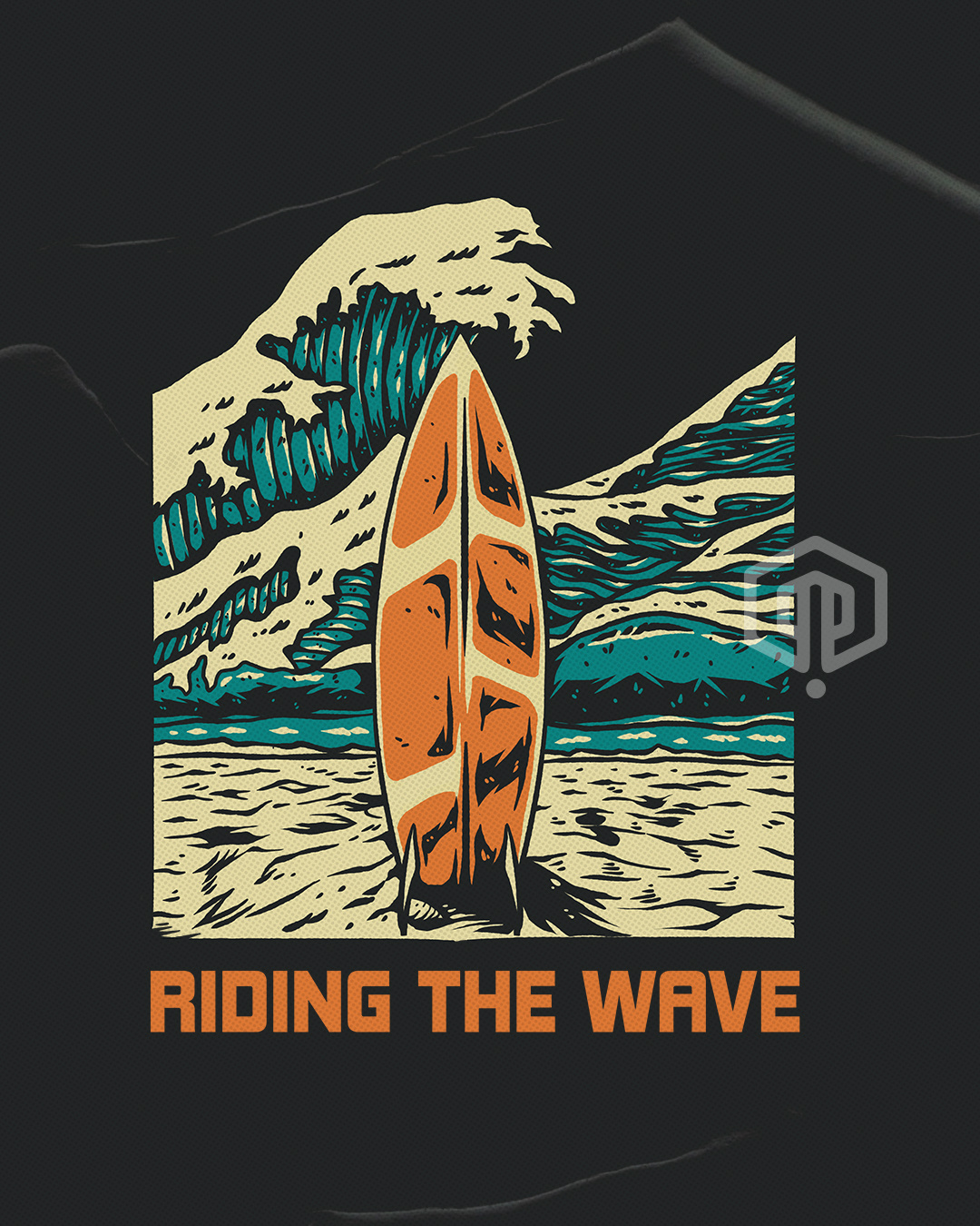 Example of Artwork With Retro Design For Outdoor