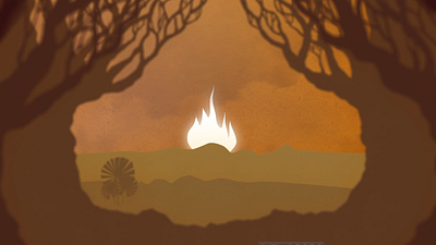 Fire of paper animation design fire illustration motion graphics paper world vector