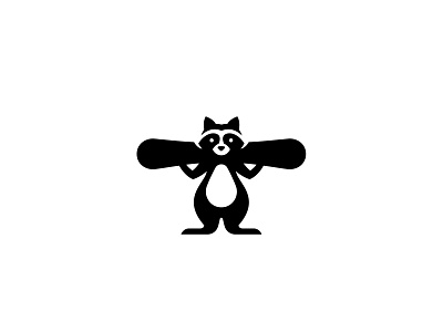 Snowboard Raccoon alex seciu animal logo logo design raccoon logo snowboard logo sport logo winter sports