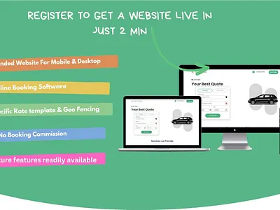 UR RIDE - Ready made Taxi Booking Platform limo booking website taxi booking website taxi website taxi website builder ur ride urride