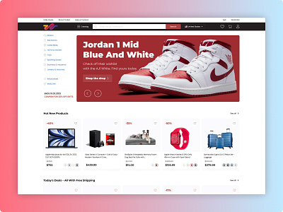 Online Shop branding design ebay minimal redesign ui ux webdesign