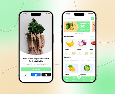 Grocery Mobile App designer figma grocery grocerymobile ui uimobile uiux