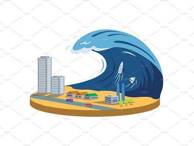 Typhoon cartoon illustration by Ruslan on Dribbble