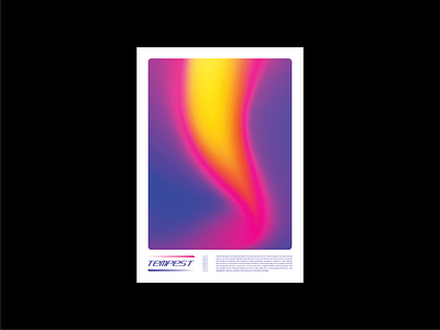 Tempest Poster abstract adobe illustrator design gradient graphic design heatmap lettering nature noise poster tempest typhoon wind