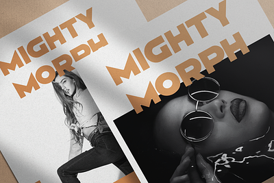 Mighty Morph – Dynamic Typeface attention grabbing bold branding clean fashion fat font geometric headline juicy magazine minimal modern poster premium professional stylish thick typeface