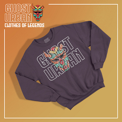 Ghost Urban Streetwear concept branding graphic design illustration logo mockup