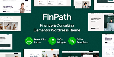 FinPath - Finance & Consulting Elementor WordPress Theme accounting business consulting corporate crypto defi elementor finance financial fintech insurance investment landing page modern payroll tax advisor webdesign wordpress wordpress theme