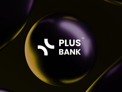 💰 Plus Bank :: Banking App Logo app bank banking branding clean design finance logo minimal ui visual identity
