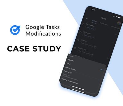 Google Tasks Case Study figma design mobile design ui design ux design uxui design