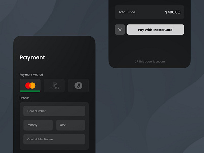 Daily UI 002 Credit Card Checkout (Payment with method select) app applica card challenge checkout credit card credit card checkout daily ui daily uichallenge design mastercard minimal minimal design pay payment payment page paypal ui user interface