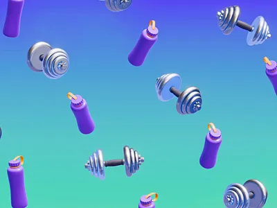 Gym Junk 3d animation fitness gym motion graphics