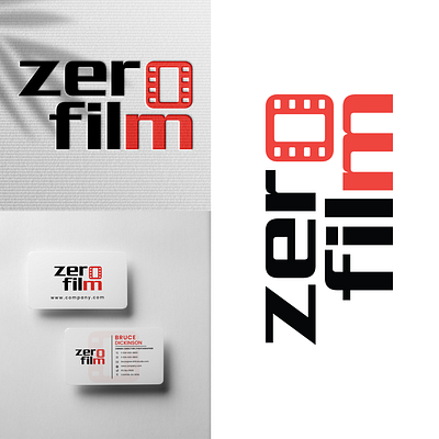 Zero Film company logo branding businesscard creative logo graphic design logo minimal logo vector