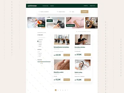 UX/UI for Wellness Marketplace filtering marketplace