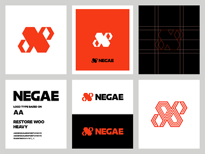 NEGAE Unused Logo brand branding design graphic design illustration logo logo design minimal modern negae ui unused logo