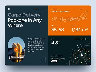 Cargo Delivery Website cargo delivery website delivery service design logistic shipping web design product design shipping website ui ux design web design website interface