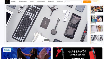 Website Re-design JustProcure ui web website design