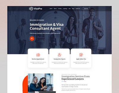 VisaPro - Immigration & Visa Consulting WordPress Theme visa service