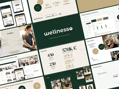 Pitch Deck for startup Wellnesso pitch deck pitch deck design