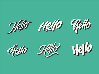Hello There! handlettering lettering letters logotype