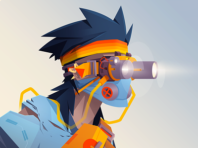 The Seeker 3d binocular character character design concept art cyber cyberpunk finder future futuristic goggles hunter illustration illustrator mask nft scifi seeker sek sekond