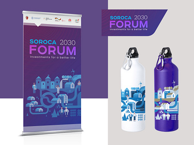 Local economic forum branding design graphic design illustration logo vector