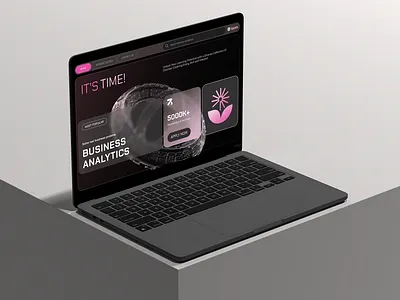 Creative Website UI 3d animation ui