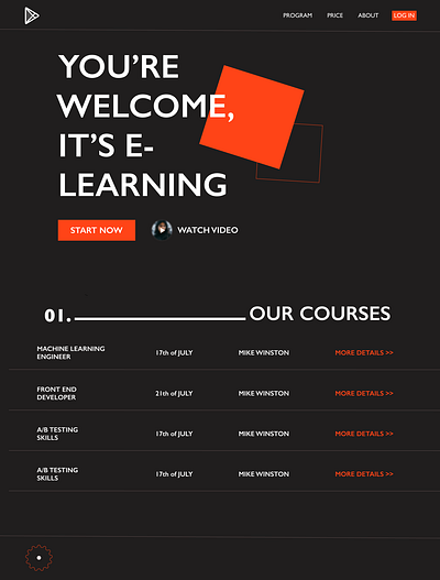 Design of e-learning platform branding design elearning figma graphic design illustration learning logo typography ui ux web