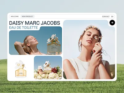 DAISY MARC JACOBS Website graphic design motion graphics ui