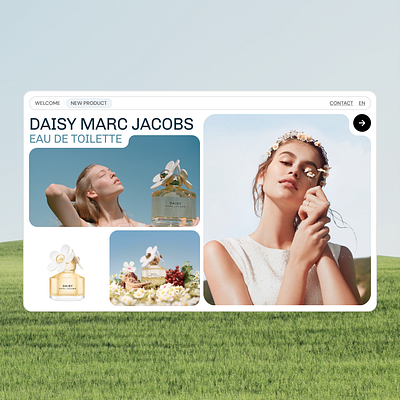 DAISY MARC JACOBS Website graphic design motion graphics ui