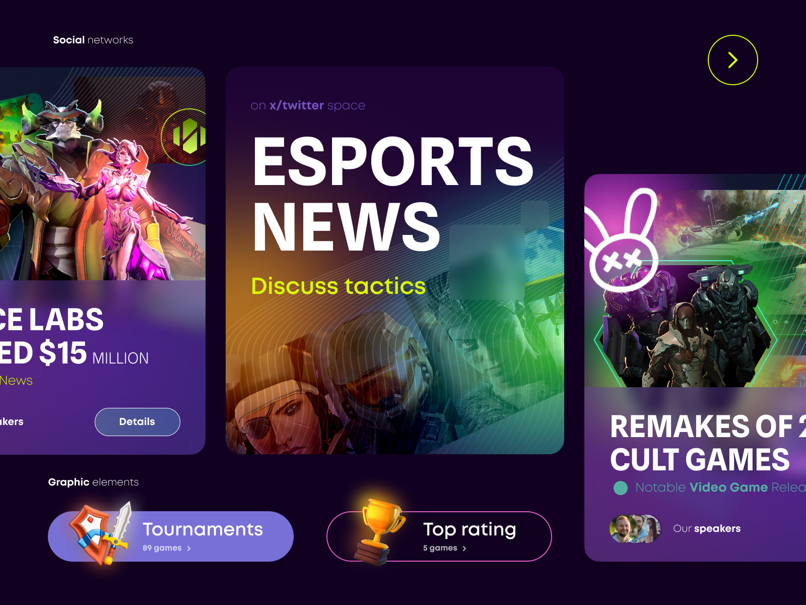 The concept of Gaming Web Content design art branding content design game graphic design motion graphics vector web web animation