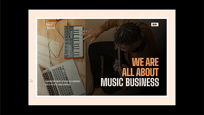 Podcast Landing Page: Header afrobeats design landing page music podcast prototyping ui video website