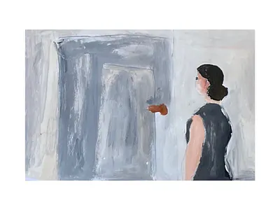 The Door Painting by Irfan Ajvazi art painting