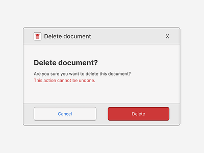 Pop up window delete page pop up window popup ui uiux ux