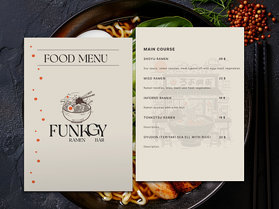 Menu design | Ramen Bar Brand branding branding design design digitalmarketing graphic design illustration logo marketing vector