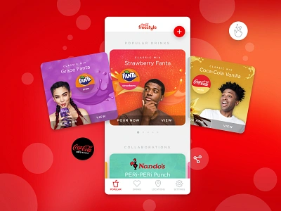 Coca-Cola Freestyle app ui ux