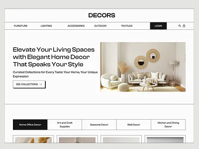 Interior Decor Website ui web design
