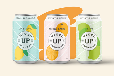 Mixed Up Drinks co. branding graphic design