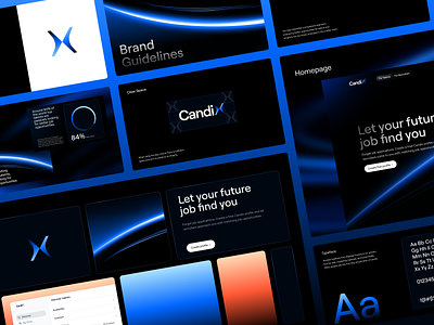 Candix Brand Guidelines bento brand guidelines brand identity branding color palette icon logo platform recruiter style guide talent