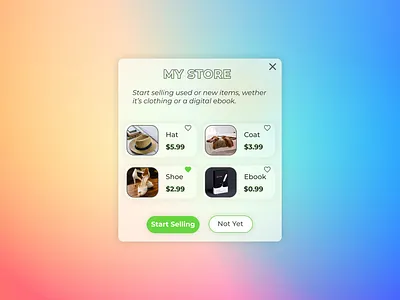 Quick Products Pop Design animation graphic design minimal mobile ui modern pop up ui web ui