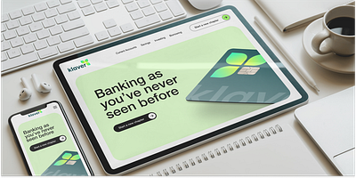 Brand identity for online bank branding design web design