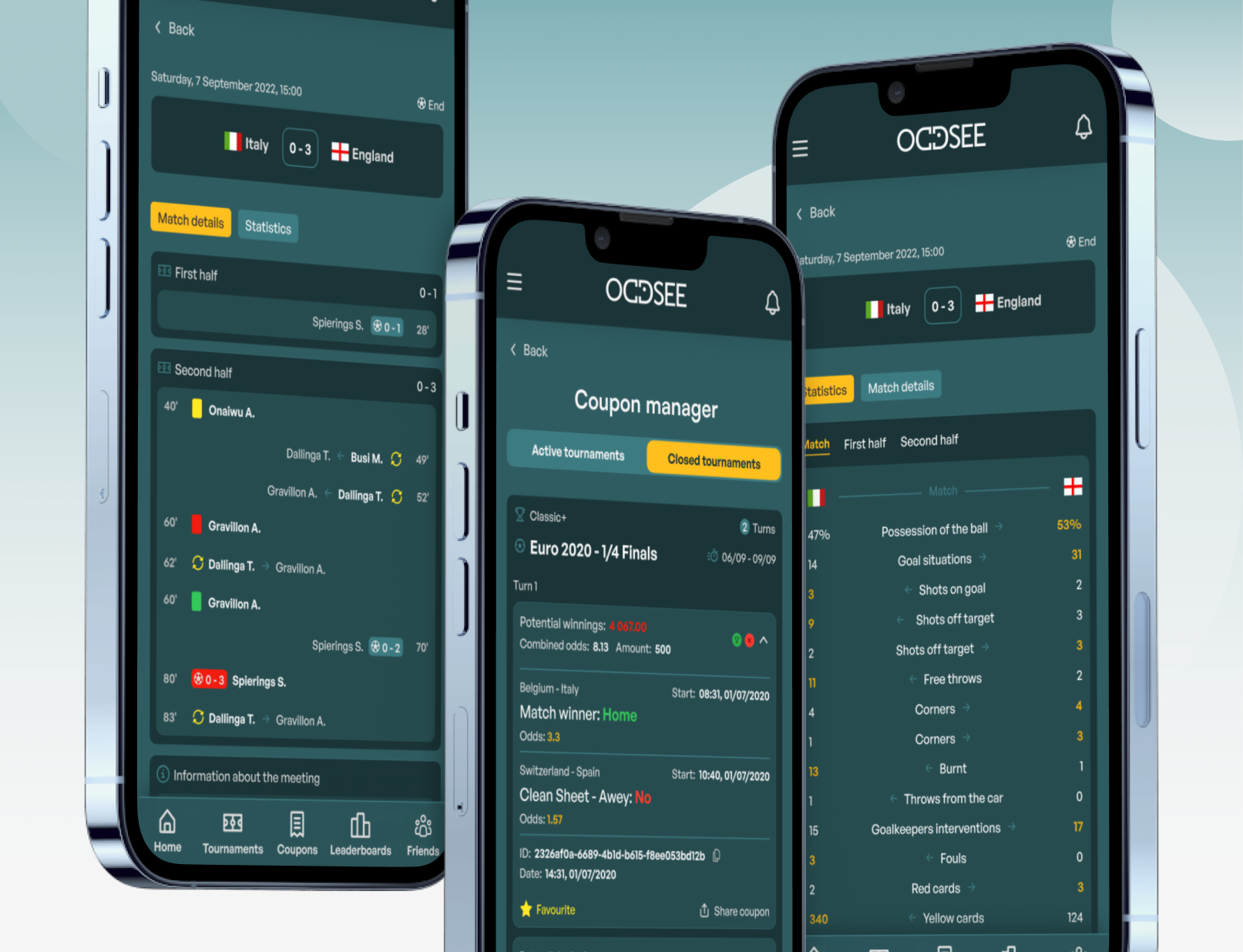 Oddsee android app application design ios mobile mobile first mobileapp mobileapplication oddsee product product design productdesign software sport tournaments ui