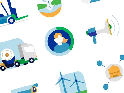 Icons collection for Ternium Sustainability Report design flat gatti graphic design iconos icons illustration kilómetro sustainability ternium ui vector