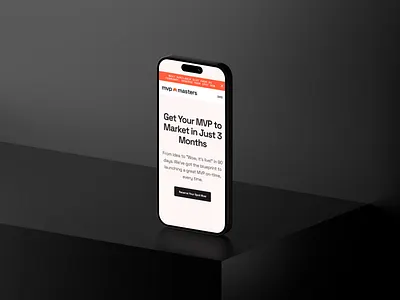 MVP Masters agency clean landing landing page minilal mvp portfolio ui uidesign webflow webflow development website