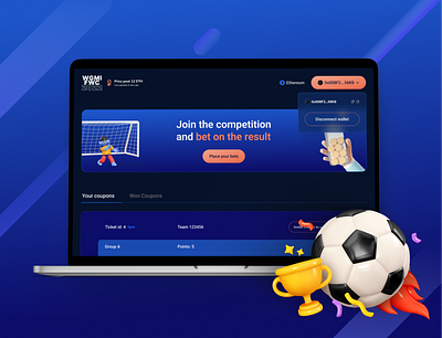 We’re Gonna Make It – Fifa World Cup 2022 app application crypto design fifa football graphic design sport sportapp ui web3