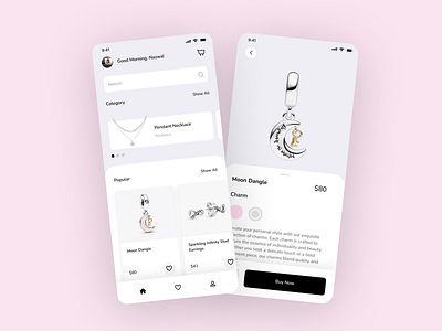 Rruby & Co. - Jewelry Marketplace App jewelry mobile apps ui